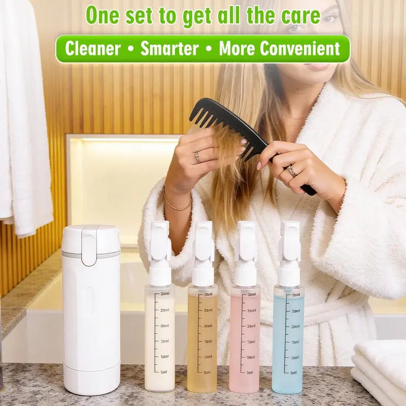 Compact 4-in-1 Cosmetic Dispenser